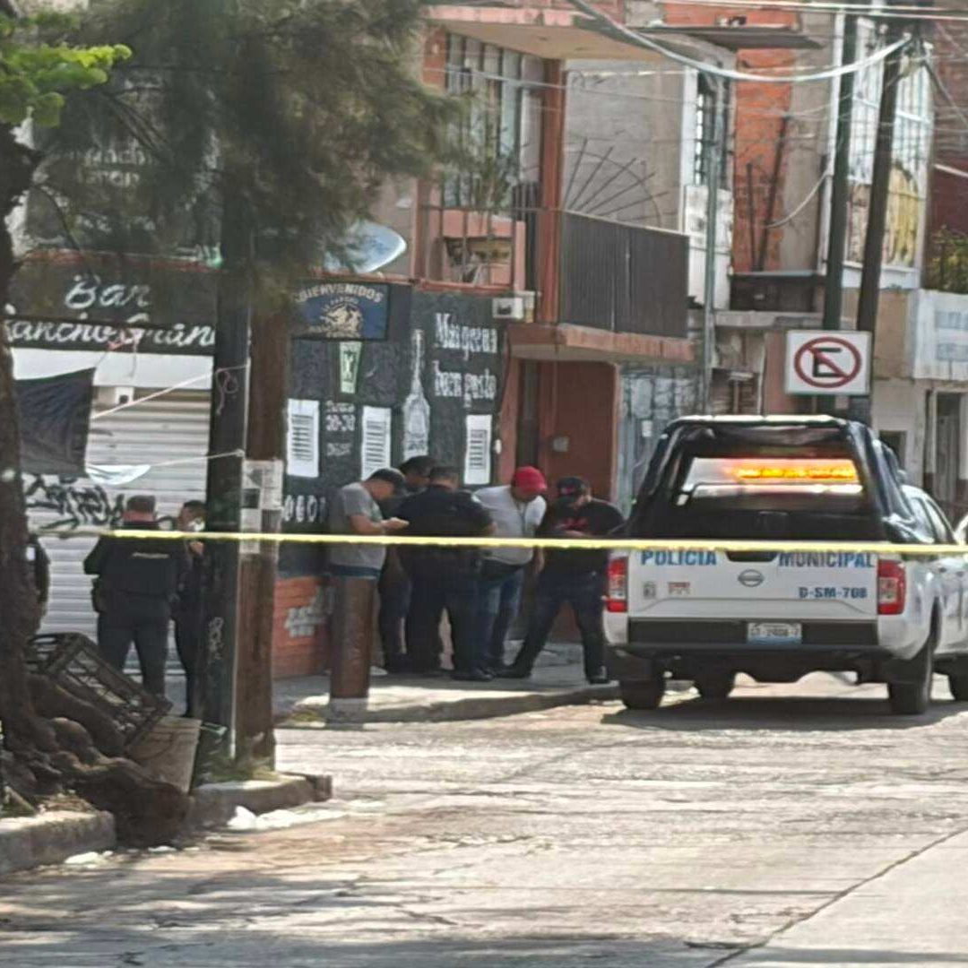 La zona fue resguardada por elementos de Seguridad.